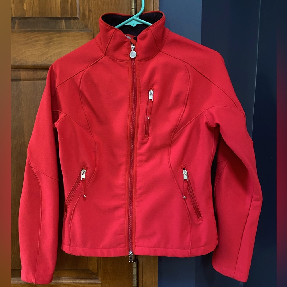 Nike Therma fit Track Jacket Small (4-6) Red